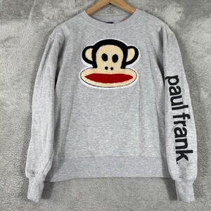Paul Frank Julius Monkey Sweatshirt Youth Large Gray Crewneck